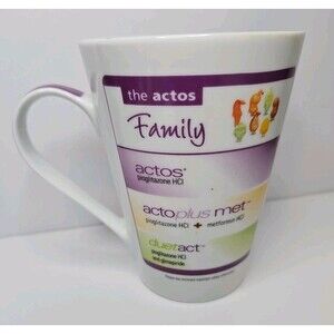 Drug Rep Actos Family Coffee Mug, Pharmaceutical Advertising, Ceramic